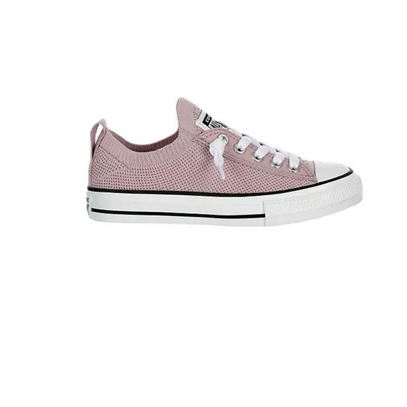 New Converse Girl's CTAS Knit Phantom Violet Slip On Sneakers Sz 3 - Picture 5 of 6